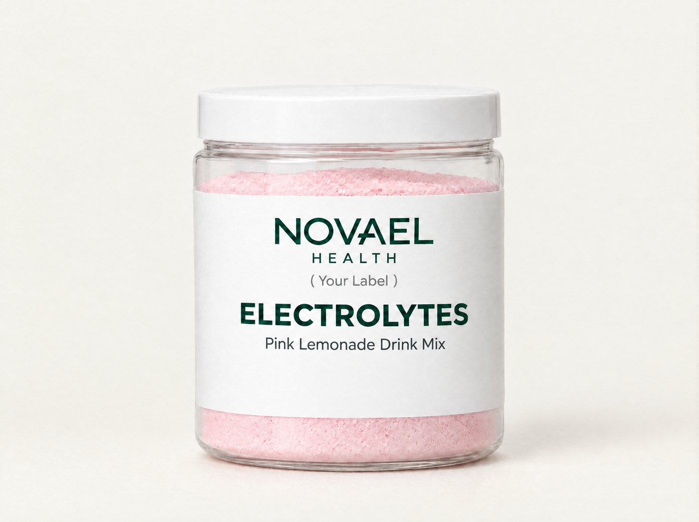 Novael Health Electrolytes pink lemonade drink mix, coming soon